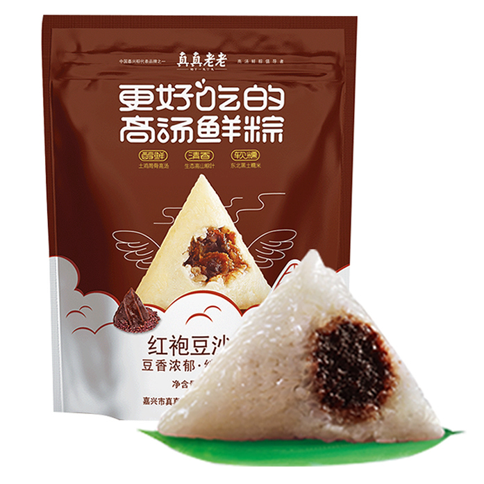真真老老红袍豆沙粽100克*2只 真真老老红袍豆沙粽100克*2只
